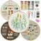 CYANFOUR 4 Stage Embroidery Kit for Beginners Adults, Easy to Learn 29 Different Stitches from Instruction & Video, Needlepoint Kits for Adults with Stamped Embroidery Patterns.